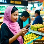 Home 19 단계별 콘텐츠 마케팅 전략 수립 프로세스 - A vibrant and diverse Malaysian urban market scene in Kuala Lumpur, showcasing multicultural shopper...